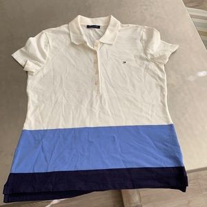 Tommy Hilfiger color block polo EUC